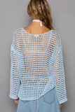 POL:  L/S CROCHET SWEATER