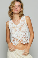 POL:  SLEEVELESS CROCHET TOP