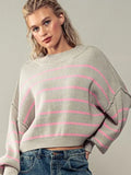 URBAN DAIZY:  FLOW IT DOWN STRIPE SWEATER