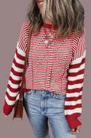 LITTLE DAISY:  THIN & WIDE STRIPE SWEATER