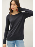 BE COOL:  L/S LIGHTWEIGHT CREW RAGLAN SWTR