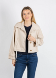 J.SOCIETY:  CROPPED TRENCH COAT