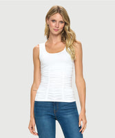 LAST TANGO:  RUCHED TANK TOP