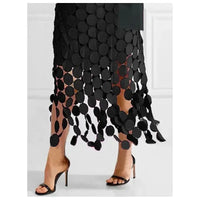 SHEER TREND:  HOLLOW POLKA DOT SKIRT