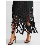 SHEER TREND:  HOLLOW POLKA DOT SKIRT