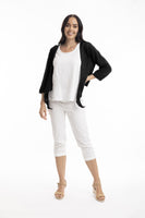 ORIENTIQUE:  ESSENTIALS KNIT TIE CARDIGAN