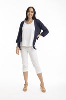 ORIENTIQUE:  ESSENTIALS KNIT TIE CARDIGAN