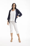 ORIENTIQUE:  ESSENTIALS KNIT TIE CARDIGAN