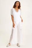 XCVI WEARABLES:  TANGENT SIDE CROCHET PANT