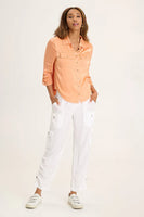 XCVI WEARABLES:  SEDGWICK SATIN SNAP UP TOP