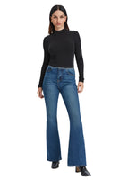 BAYEAS:  MID RISE WAISTLESS BOOTCUT JEAN