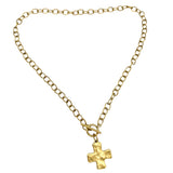 VB&CO:  HAMMERED CROSS NECK