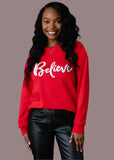 PANACHE:  BELIEVE SWEATSHIRT