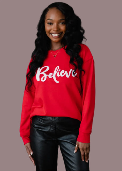 PANACHE:  BELIEVE SWEATSHIRT