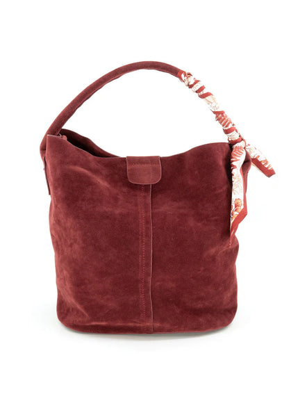 BC BAGS:  SUEDE BUCKET BAG