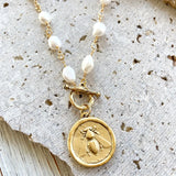 VB&CO:  19" QUEEN BEE PEARL NECK