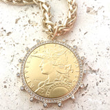 VB&CO:  BOUTIQUE FRENCH COIN MATTE NECK