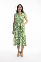 ORIENTIQUE:  HAYMAN SLVLS CRINKLE DRESS