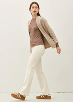 BE COOL:  CHUNKY RIB RAW SEAM CARDIGAN