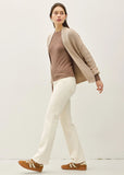 BE COOL:  CHUNKY RIB RAW SEAM CARDIGAN
