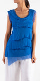 GIGI MODA:  SLEEVELESS RUFFLE TOP