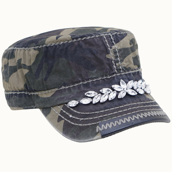 OLIVE & PIQUE:  BLING GLITZ CADET CAP