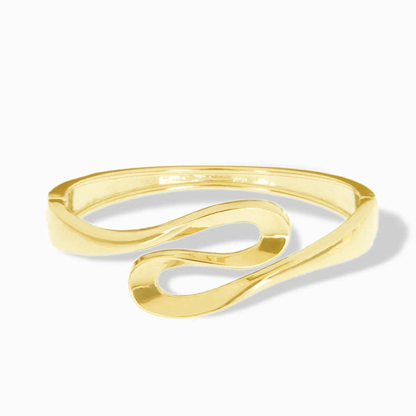 MARLYN SCHIFF:  WAVE DETAIL HINGE BANGLE