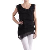GIGI MODA:  SLEEVELESS RUFFLE TOP