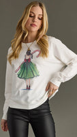 PANACHE:  XMAS MOTIF SWEATSHIRT