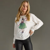 PANACHE:  XMAS MOTIF SWEATSHIRT