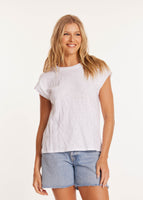 MODODOC:  MIX MEDIA SLEEVELESS TEE