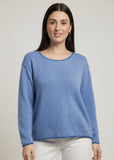 AVALIN:  L/S CREW SWEATER W/PIPING