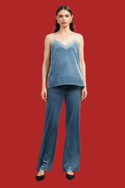 SKIES ARE BLUE:  VELVET LACE CAMISOLE