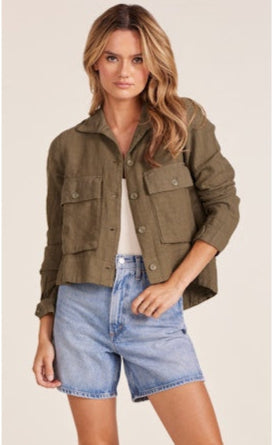 BOBI:  SHORT SWING JACKET W/POCKETS