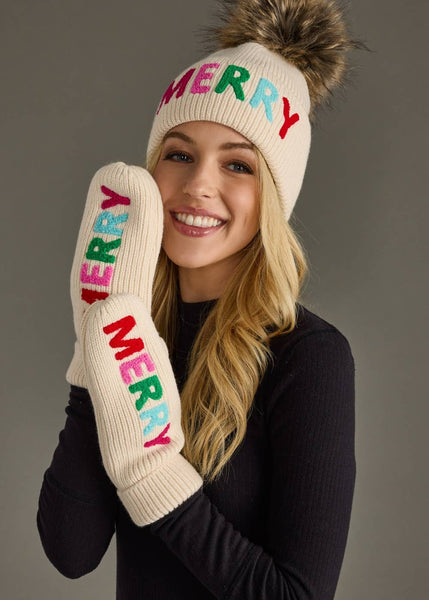 PANACHE:  MERRY KNIT HAT W/POM