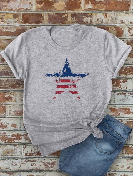 TOP AVENUE:  PATRIOTIC STAR TEE SHIRT