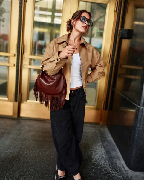 BC BAGS:  FRINGED BAG