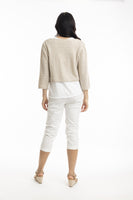 ORIENTIQUE:  ESSENTIALS KNIT TIE CARDIGAN