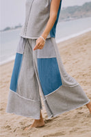 ODDI:  FRENCH TERRY DENIM MIXED SWEATPANTS