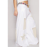 POL:  CROCHET STAR PATCH PANTS