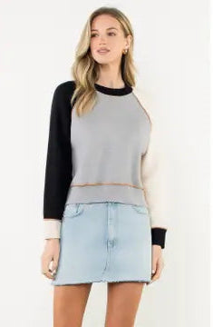 THML:  COLORBLOCK RAGLAN SWEATER