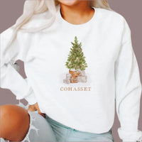 LOVE LOCAL:  COHASSET COTTAGE TREE SWEATSHIRT