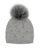 MITCHIES:  DIAMOND WEAVE POM HAT