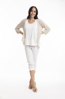 ORIENTIQUE:  ESSENTIALS KNIT TIE CARDIGAN