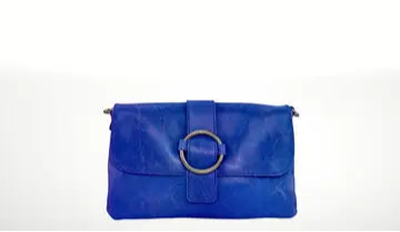 ITALIAN'S LEATHER:  ORCHIDEA LEATHER CLUTCH/XBODY