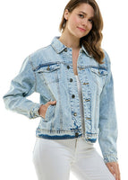 BLUE AGE:  LADIES CASUAL DENIM JACKET