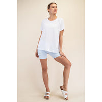 RAE MODE:  S/S COTTON SLUB TOP
