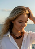ANARCHY STREET:  LG TORTOISE BALL BEAD NECK