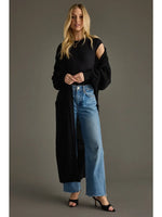 PANACHE: HILTON  LONG OPEN CARDIGAN W/POCKETS