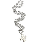 VB&CO:  HAMMERED CROSS NECK